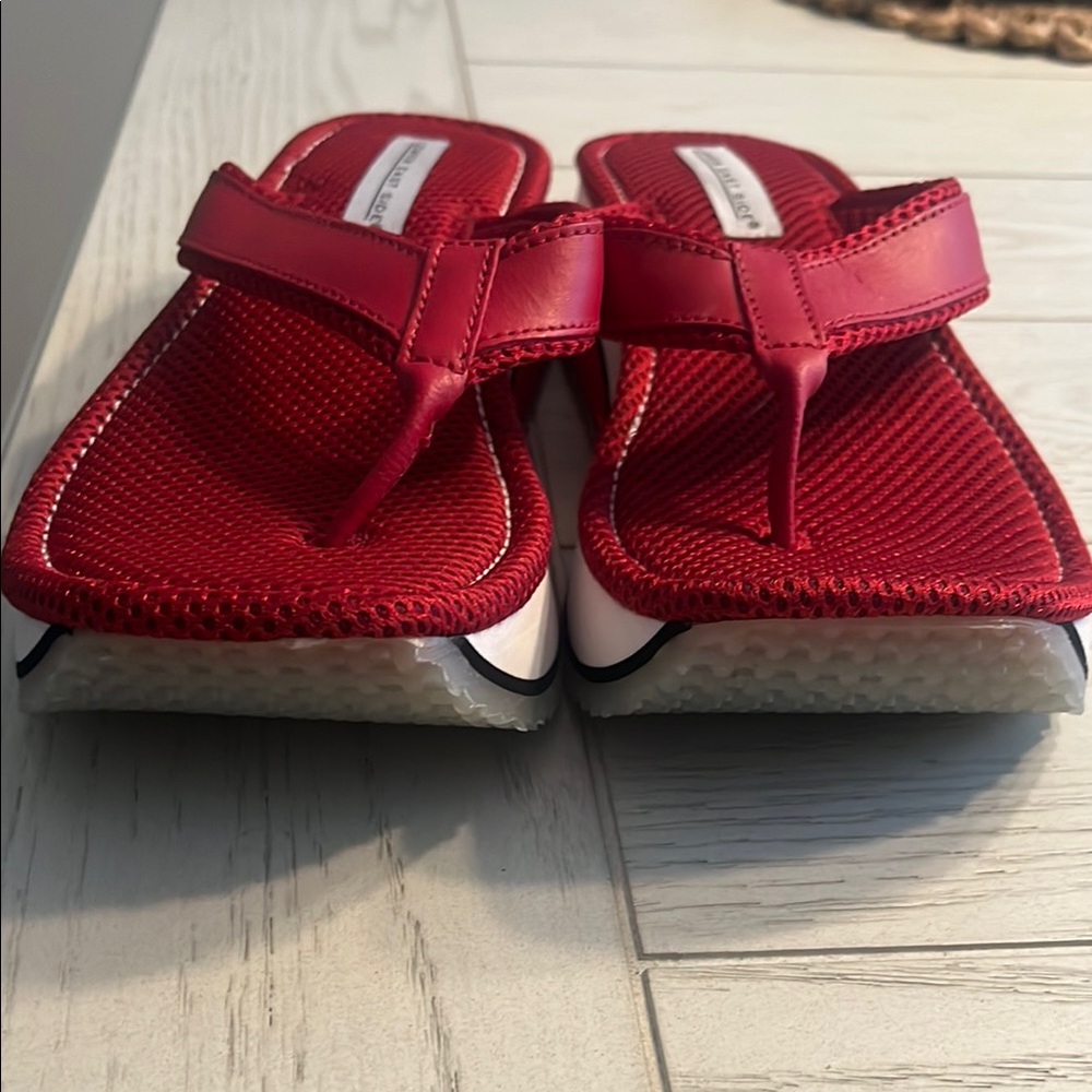 Rare Y2K Vintage Women's Flip Flop Platform Sandals Size 7.5 - Picture 3 of 16